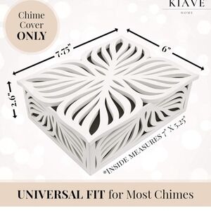White Decorative Chime Cover